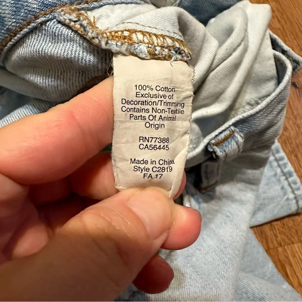 Madewell Light Blue Vintage Perfect Vintage Jeans Denim Size 25 100% Cotton